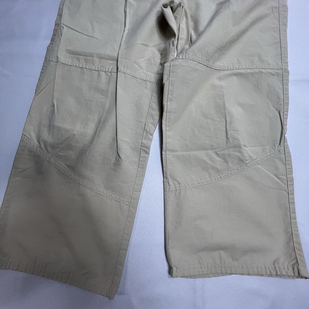 Woolrich Womens Khaki Flat Front Slash Pockets Back Flap Pockets Pants Size 10